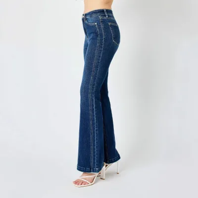 Autumn 2025 New Cross-border for Independent Station Hot Vintage Washed Flare Pants Women's Stretch Jeans