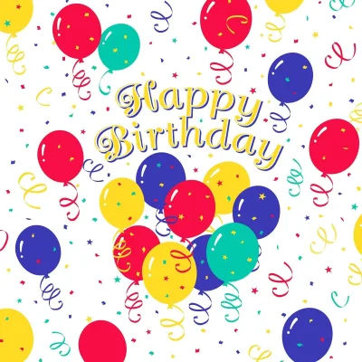 Birthday Party Decoration Tablecloth Disposable Water Proof Plastic Tablecloth With Balloon Printed