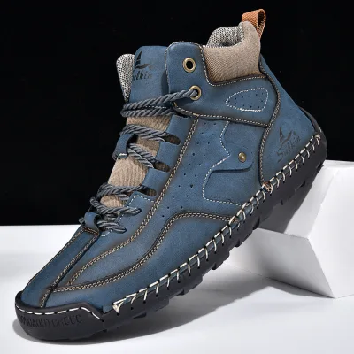 Foreign Trade Cross-Border Plus-Size Mens Winter for Dr for High-Top Casual Polyurethane Boots Anti-Slip Thermal Shock