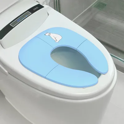 Hot Potty Training Seat Portable Plastic Baby Toilet Seat with Safety Features Baby Cabinet Locks & Straps
