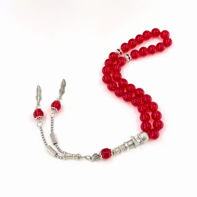 Muslim Prayer Beads 10mm 33pcs Red Crystal Islamic Prayer Beads Misbaha Arab Swimsuit Praising Allah Tishbiha Rosary
