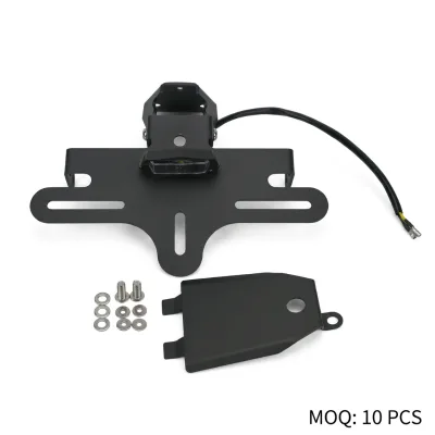 Carbon Steel License Plate Holder for Zontes 703RR 2024 2025 Tail Tidy Fender Eliminator Rear Bracket with LED Light Parts