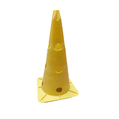 Durable Sports Cone Hole Design Bright Color Eye-catching Smooth Edge Soccer Barrier Cone Training Cone Sports Marker