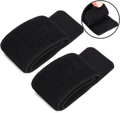 Soccer Shin Guard Fixed Bandage Tape Fastener Adjustable Elastic Sports Strap Durable Hook and Loop Closure