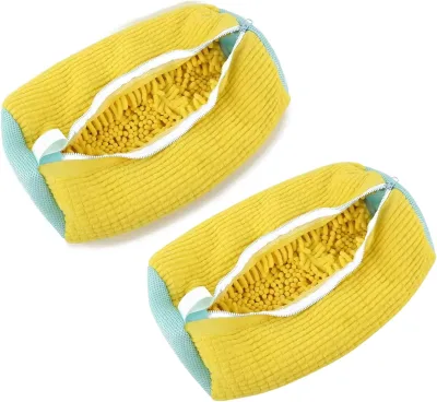 Custom Logo Mesh Zipper Washable Polyester Sneaker Washing Machine Shoe Wash Laundry Cleaning Bag 39x19cm Home Use
