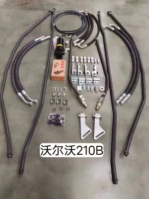 Excavator Hydraulic Breaker Auxiliary Piping Kit Hydraulic Excavator Pipe Clamps Hydraulic Oil Hoses Piping 1 Year Warranty Made