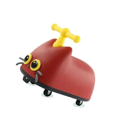 Easy-to-Operate Child's Four-Wheel Pedal-Free Twisting Car Plastic Outdoor Balance Bike with Four PU Wheels