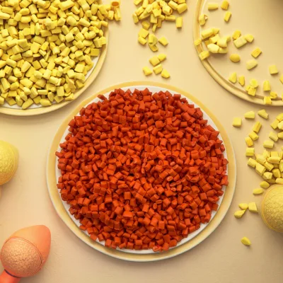 Unfilled PP Carrier Orange Masterbatch 66991 Factory Direct Selling Good Quality No Filler