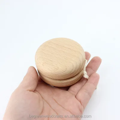 Handmade Natural Beech Wood YoYo Mini Dia60mm Japanese Traditional Game Perfect Gift for Kids
