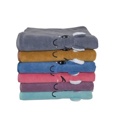 Hot Chinese Factory Microfiber Bath Towel Soft Comfortable Large Size with Cartoon Animal Pattern for Kids Hotels and Beaches