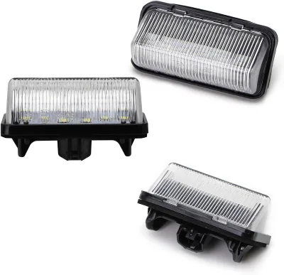 BESTOEMLED 2016-Up New 36W 12V LED License Plate Light for for with 18-SMD Xenon White LEDs