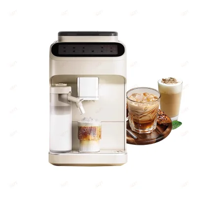 Brewing Americano Cappuccino Latte Macchiato Flat White Espresso Fully Automatic Espresso Coffee Machines With Led Touch Screen