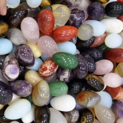 (Drilled or Undrilled) Wholesale Natural Kegel Jade Eggs Many Gemstone Yoni Eggs
