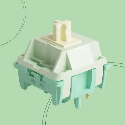 Akko Cilantro Deep Clack Tactile Switches Factory Lubricated Cherry MX Stem 5-Pin Design 45pcs Box
