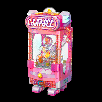 Building Block Set Boy Girls Building Block Set Children Educational Plastic Toy Gashapon Machine Building Blocks