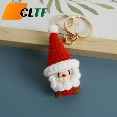 Crochet Christmas Keychain Crochet Santa Claus Keychain Crochet Keychain Christmas Dolls Crochet Doll Christmas Gifts