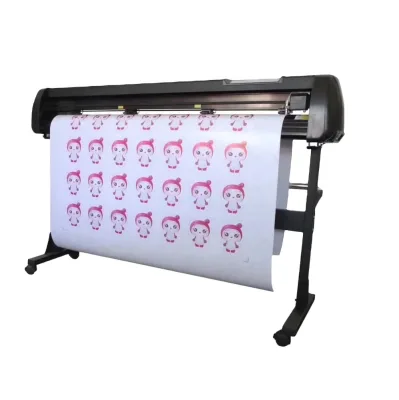 2025 China Best Selling 4feet 48inch 1360mm 1.2M Vinyl Sticker Paper Cutter KingRabbit Automatic Contour Cutting Plotter Machine