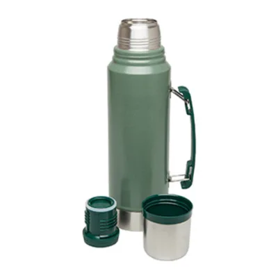 2 lids interchangeable travel vacuum flask, 750ml & 1L