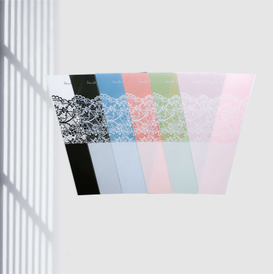 Fall in Color Wholesale Lace Design Plastic Bags for Flowers Florist Supplies Bouquet De Fleurs Flowershop Accessories Bag