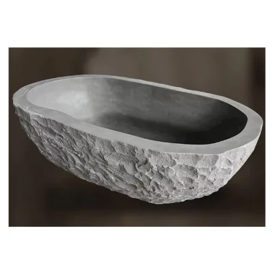 Luxury Natural Marble Black Marble Bathtub for Hotel Decoration