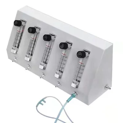 Portable Oxygen Split Valve 5-way Flow Oxygen Splitter for Oxygen Concentrator With Separated Flow Meters
