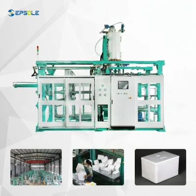 Epsole Semi Automatic PLC Controlled EPS Shape Molding Machine Multi Cavity Mold Design for Foam Packaging Cold Chain Insulation