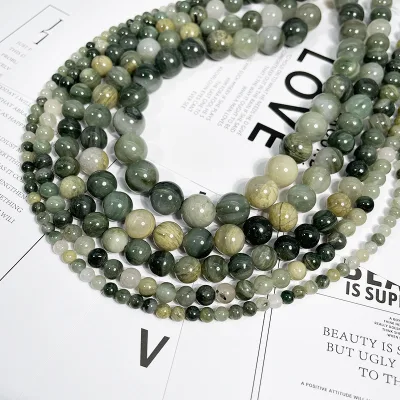 Wholesale Aquatine Lemurian Calcite Crystal Beads 6mm 8mm 10mm Loose Gemstone Beads Nature Blue Calcite