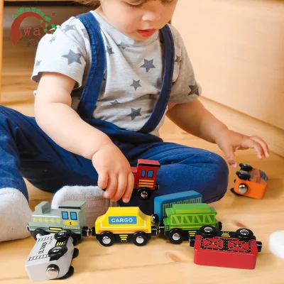 High Quality Colorful Safety Kids Little Wooden Toy Cars