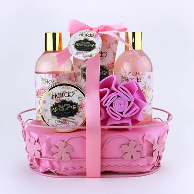 Personalized Travel Wire Caddy Bath Gift Set for 2 Bottles