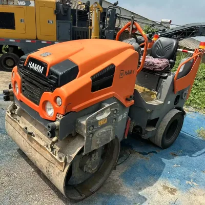 HD35 Walk-Behind Double Drum Vibratory Road Roller Compactor for Sale with Core Components Pump Engine Gearbox