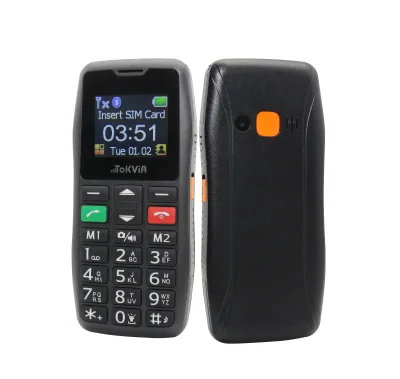 OEM Senior Phone TOKVIA T102 Mobile Phone for Elderly, Speed Dial,Big Button SOS