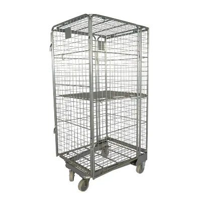 Heavy Duty 5 Sided Nestable Roll Cage Roll Container