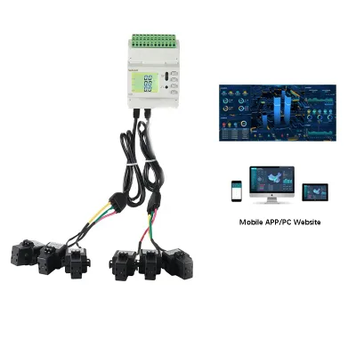 Acrel ADW210 Multi-Circuit 3 Phase Kwh Energy Meter With Rs485 up to 4 3 Phase Circuits With RS485 and DI/DO