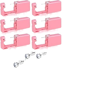30Pcs Disposable Copper Ear Piercing Kit Self-Piercing Gun Preloaded Studs Professional Earring Tool