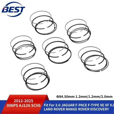 STD Engine Parts 6pcs Piston Rings Set Fit 3.0 L 306PS AJ126 SCV6 12-25 for JAGUAR LAND ROVER GAS DOHC Supercharged