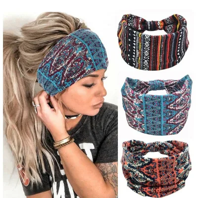 Bohemia Headbands Sewing African and European Elastic HairBand for Sport and Decoration Multi-Purpose Hair Care Styling Products