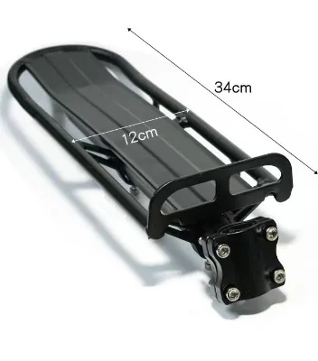Aluminum Alloy Steel Touring Rear Rack with Quick-Release Disc Brake Direct Drive Cycling Gear for Road Bike & Cargo Carrier