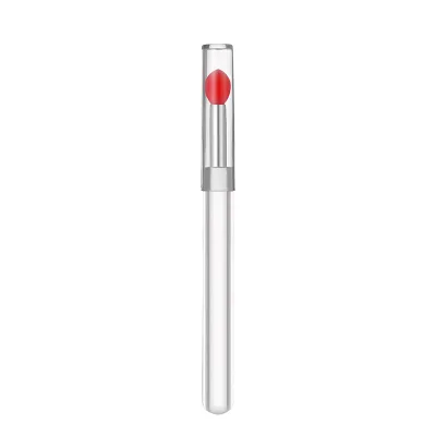 New Portable Silicone Lip Brush With Dustproof Riser Lipstick Brush Applicator Lip Beauty Makeup Multi-color Single Pack