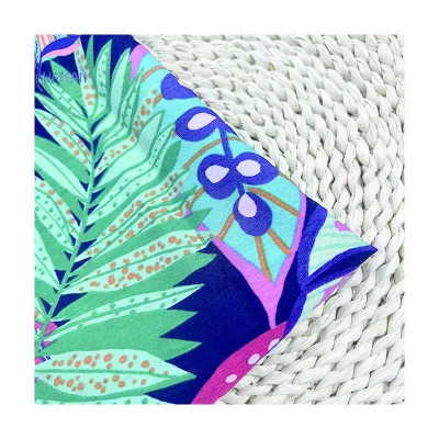 New Product Launched in 2024, Breathable and Quick Drying 20% Nylon 80% Viscose Printed Fabric for Fashionable Skirts