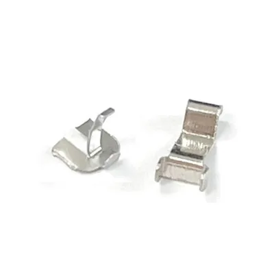 Battery contact clip pcb contact v w shape clip
