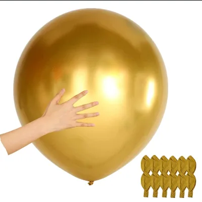 Giant 32 Inch Round Shape Metal Bobo Bubble Balloon Metallic Chrome Balloon Orb Supplier for Party Decoration or Kids Toy