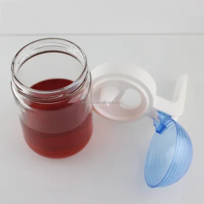 Factory Price 500ml Glass Sprouting Jars Oil Dispenser With Plastic Handle