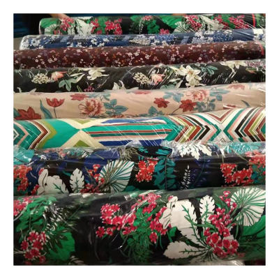 145cm Spun Rayon Fabric  Printed Rayon Stocklot