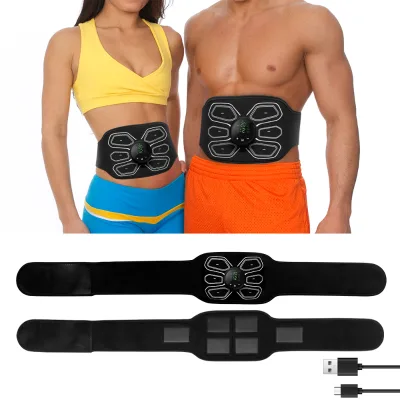 2025 New Arrival EMS Ab Trainer Belt Muscle Ultimate Abs Stimulator Abdominal Training Electric Ems Muscle Stimulator