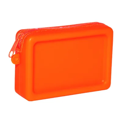 Hot Sale High Quality Kids Children Silicone Zipper Coin Purse Keychain Rubber Simple High Quality Kids Silicone Zipper