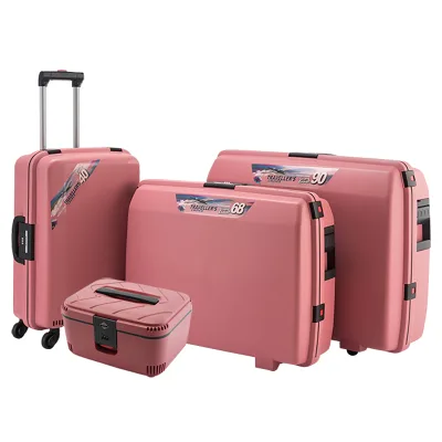 Bubule Ready Goods Stock Make up Box Rolling Cabin Luggage with Spinner Wheel Lightweight Compact Hard Big Case