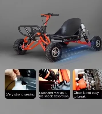 YLC Chain Drive Engine Outdoor Four-Wheel Fuel Oil Drift Car in Stock All-Terrain Adult Kart Off-Road Car Track Adventure