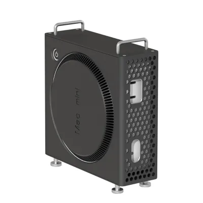 Factory Price Aluminum Ventilation Heat Dissipation Cooling Desktop Holder Accessories for Mac Mini Aluminum Chassis Stand