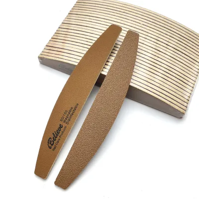 Wholesale Durable Washable Hard Double Sided Grit Brown Nail File Remove Hard Gel Polish Manicure Tool for Nail Art