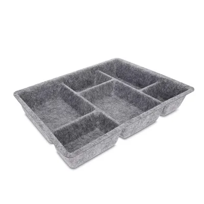 Eco Friendly Polyester Felt Mini Drawer Closet Organizer Set for Sundries